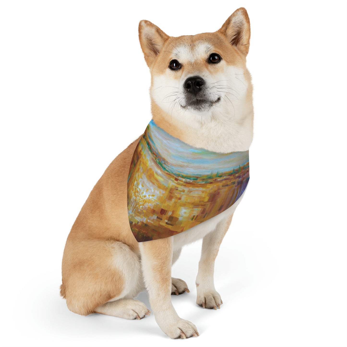 Pet Bandana Collar | "Jerusalem Tree of Life" by Yoram Raanan
