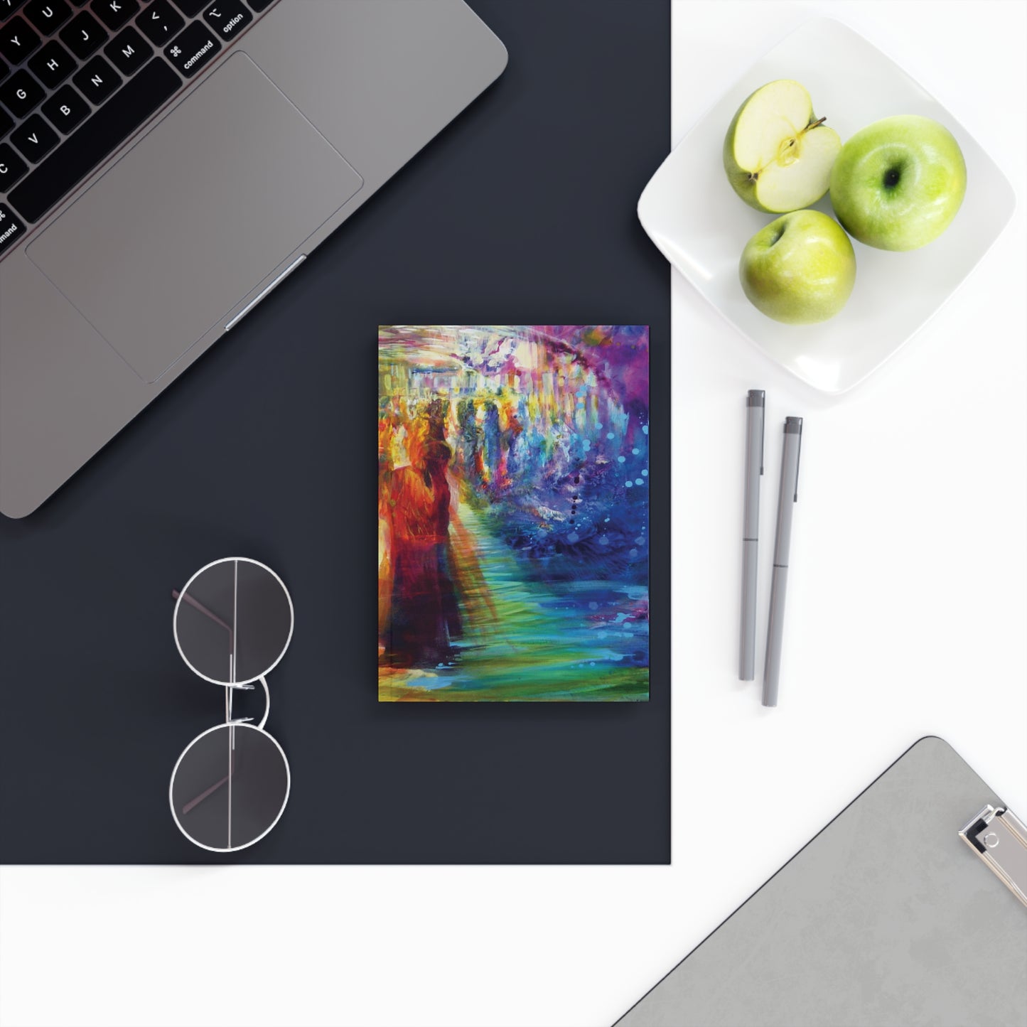 Hard Cover Journal | "Rainbow Dance" by Yoram Raanan