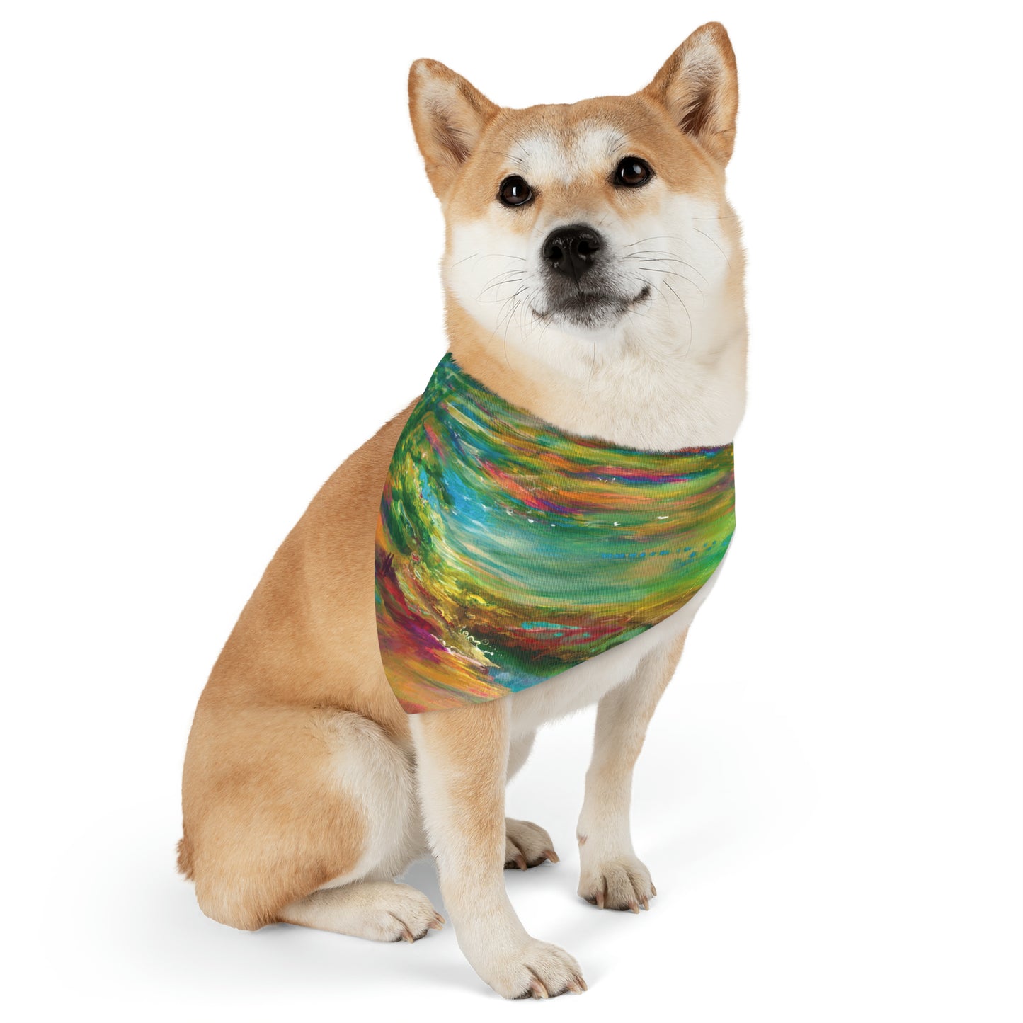 Pet Bandana Collar | "Bereshit" by Yoram Raanan