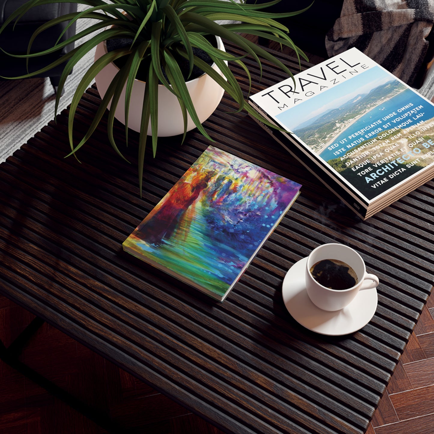 Hard Cover Journal | "Rainbow Dance" by Yoram Raanan