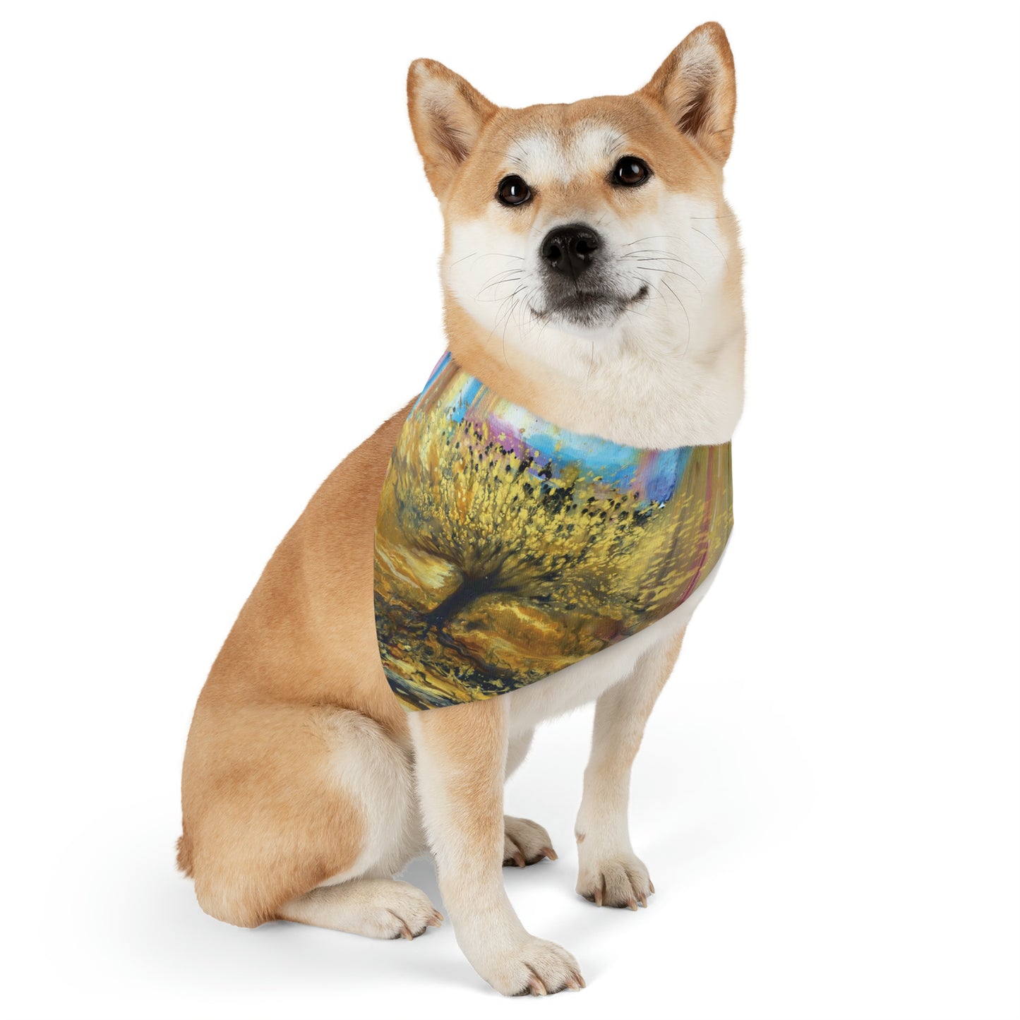Pet Bandana Collar | "Tree of Lights" by Yoram Raanan