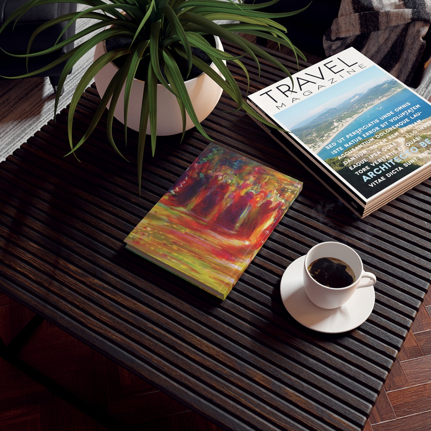 Hard Cover Journal | "Rainbow Dance" by Yoram Raanan