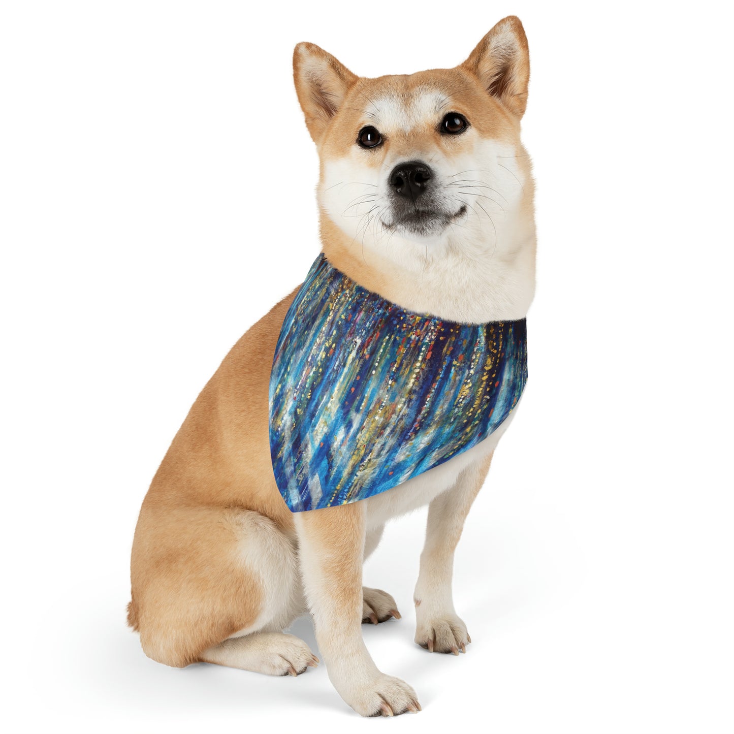 Pet Bandana Collar | "Menorah Rambam Gem" by Yoram Raanan