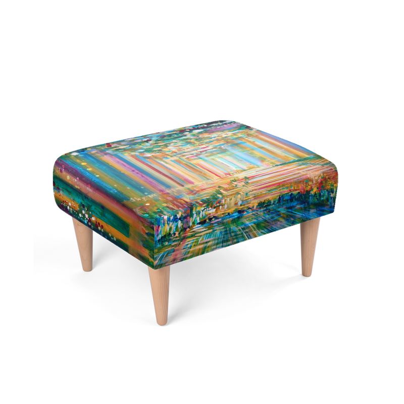 Bespoke Footstools | "Bishvili Rose" by Yoram Raanan