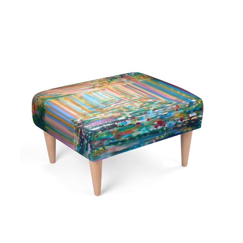 Bespoke Footstools | "Bishvili Rose" by Yoram Raanan