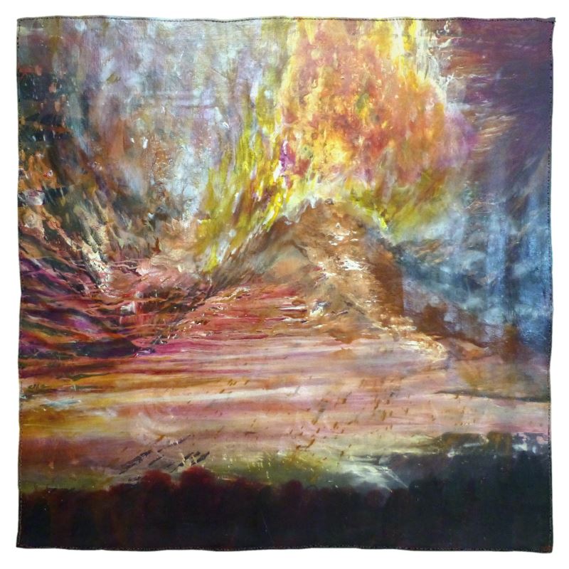 100% Silk Scarf  | "Har Sinai for Now" by Yoram Raanan