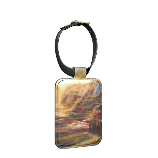 Leather Luggage Tags | "On the Way to Sinai" by Yoram Raanan