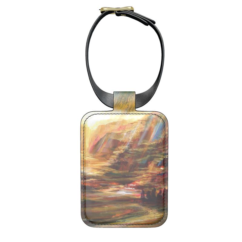 Leather Luggage Tags | "On the Way to Sinai" by Yoram Raanan