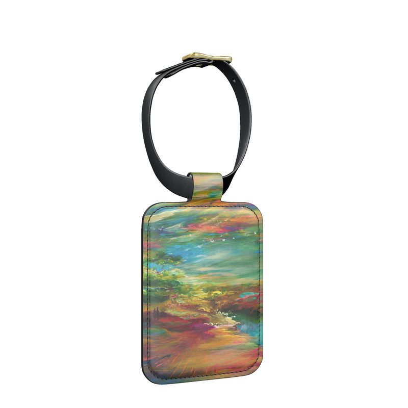 Leather Luggage Tags | "Bereshit" by Yoram Raanan