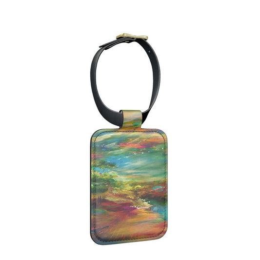 Leather Luggage Tags | "Bereshit" by Yoram Raanan