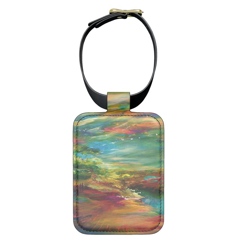 Leather Luggage Tags | "Bereshit" by Yoram Raanan