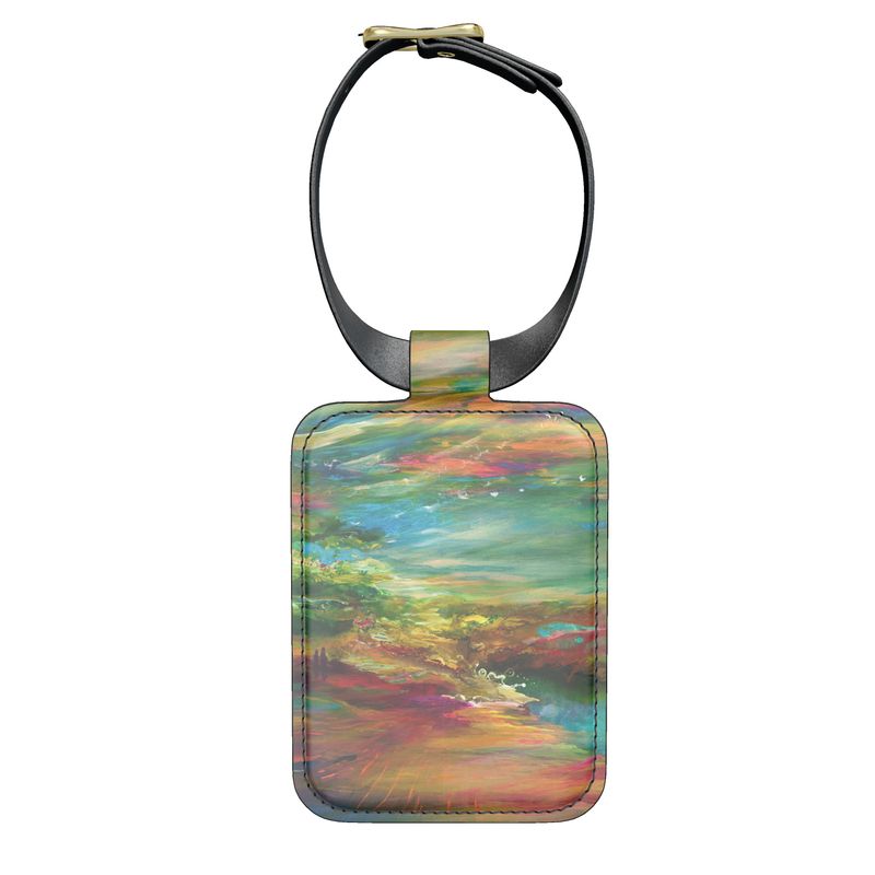 Leather Luggage Tags | "Bereshit" by Yoram Raanan